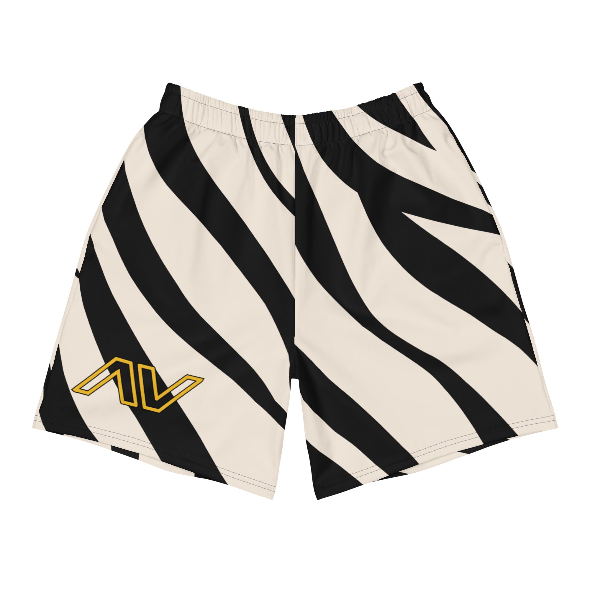 Men's White Tiger Athletic Shorts
