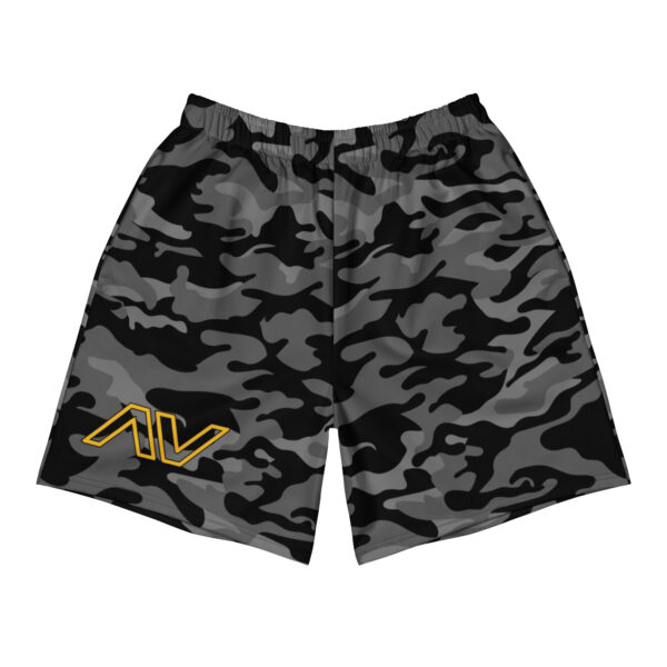Men's Black Camo Athletic Shorts