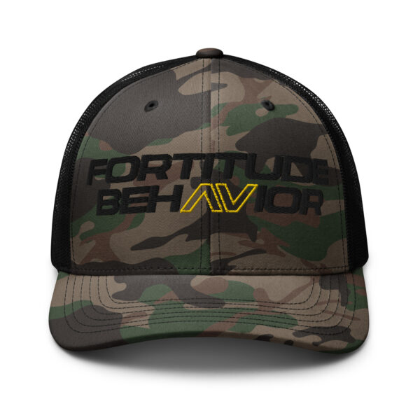 Camouflage trucker hat