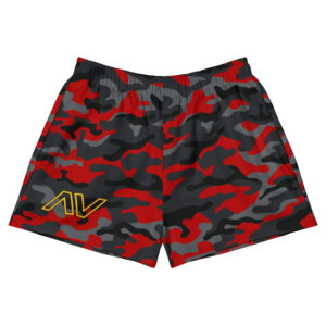 2.5" Inseam Red Camo Shorts