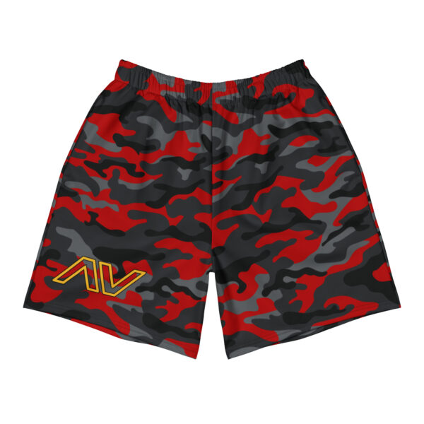 Men's Red Camo Athletic Shorts